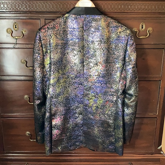 Linea Uomo Metallic Colorful Tuxedo Jacket - Picture 9 of 15